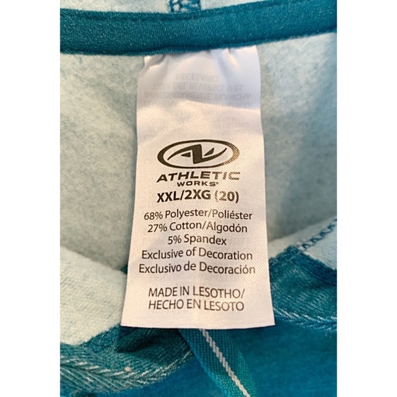 🩵 Bundle (2) Athletic Works Lightweight Hoodie Size XXL =20 - Picture 5 of 6